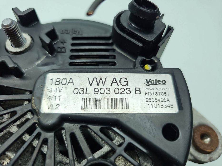 Alternator Volkswagen Tiguan (5N) [Fabr 2007-2016] 03L903023B 1.6 TDI