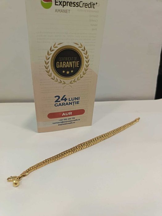 (AG41) Bratara aur 14k Certificat de garantie Ridicare din agentie