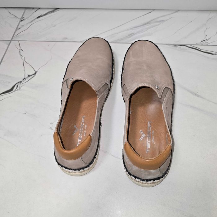 Мъжки Мокасини ТЕОДОР от Естествен Велур 42 номер