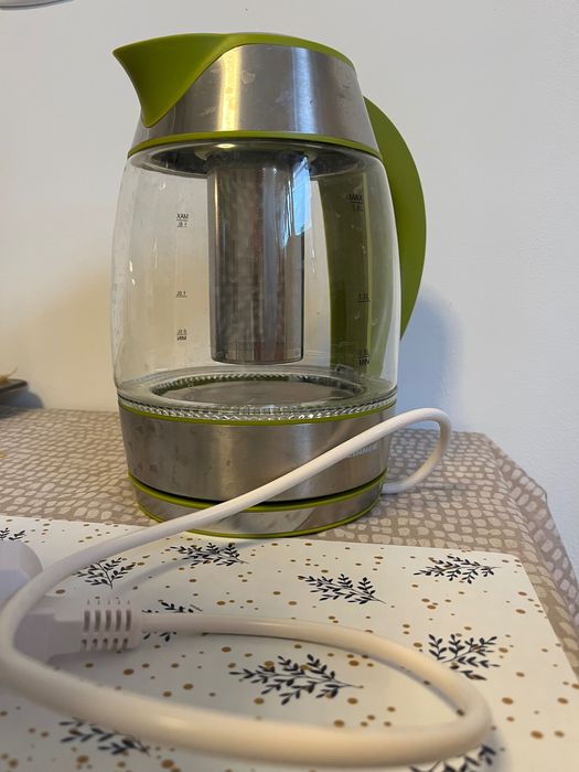 Fierbator Heinner HEK-TF2200GR, 2200W, 1.8l, Filtru de ceai, Verde