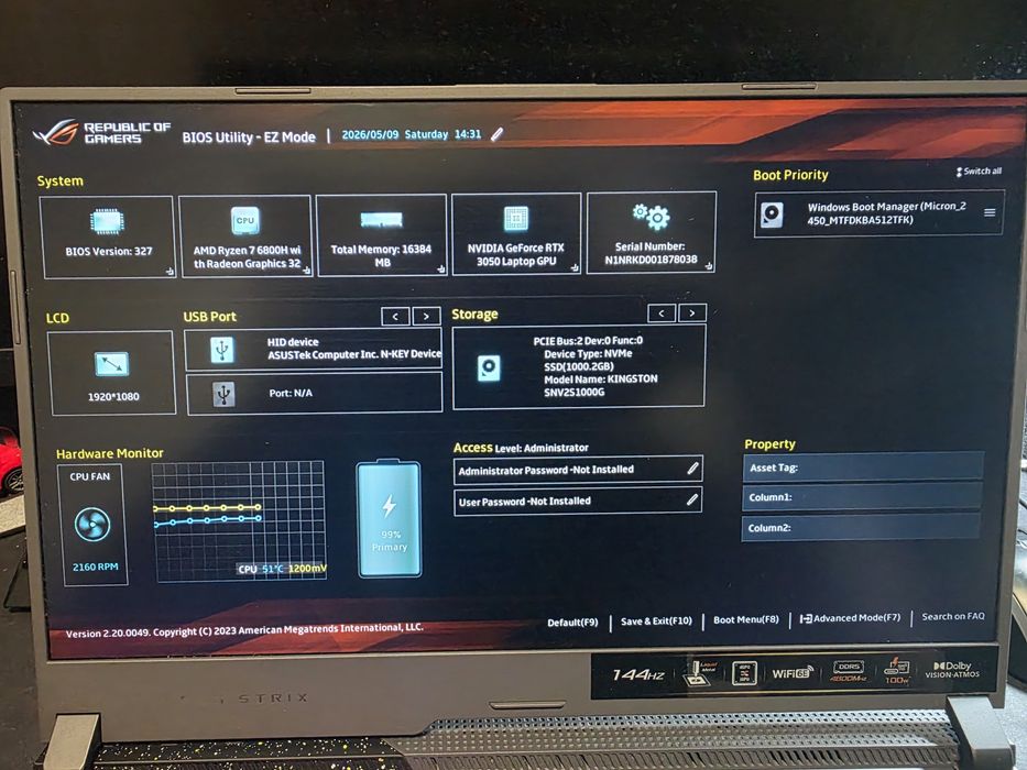 ASUS ROG Strix G15 G513RC