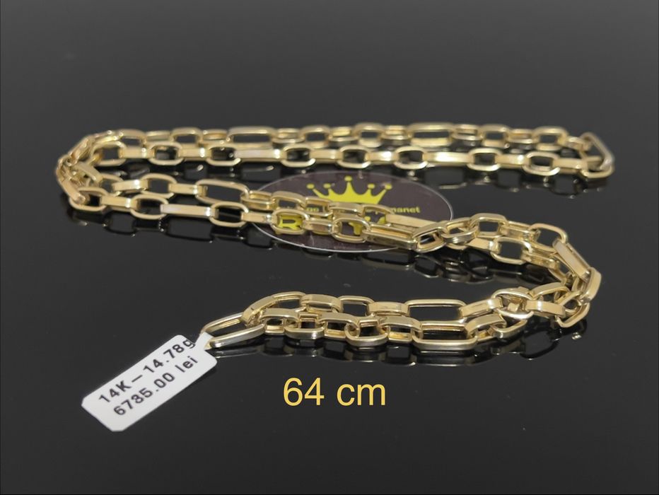 Bijuteria Royal CB : Lant barbatesc aur 14k 585  14,78 gr