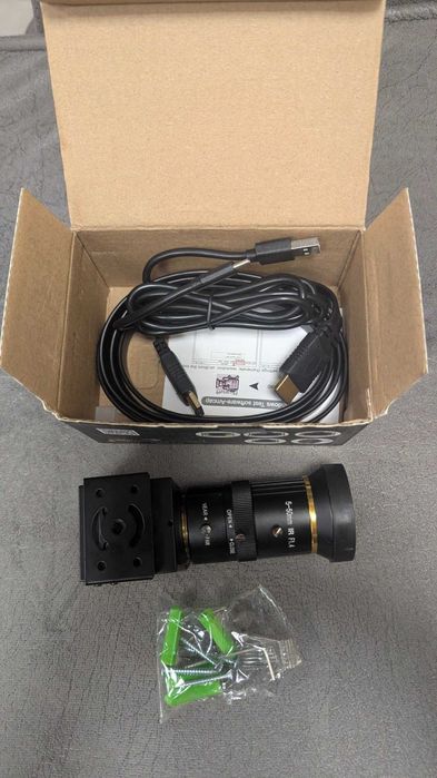 ELP 4K USB Индустриална камера 8MP с 5–50 mm IR варифокален обектив