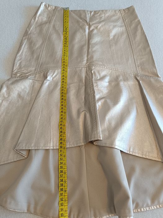 Fustă Imperial argintiu/Champagne metalizat