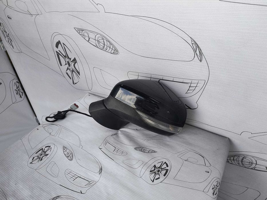 Oglindă Stânga 6 PINI Ford Fiesta 2017-2021 / Cod OEM H1BB-17E715-AD (5C2)