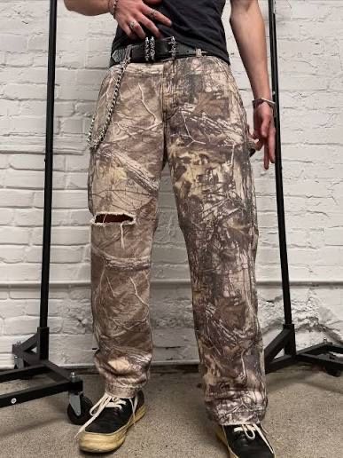 Enfants Riches Depremés джинсы A.W. 23 - RealTree Camo Baggy Jeans [S]