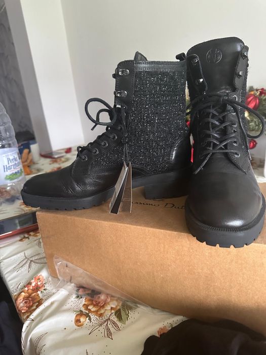 Ghete piele femei originale Massimo Dutti nr 40