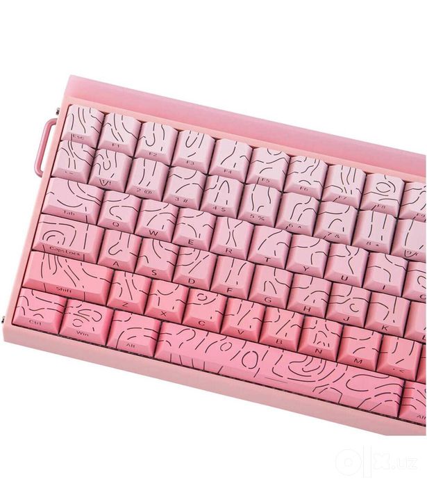 - Клавиатура AULA Hero 84 HE White-Pink Hall Effect 8000Hz