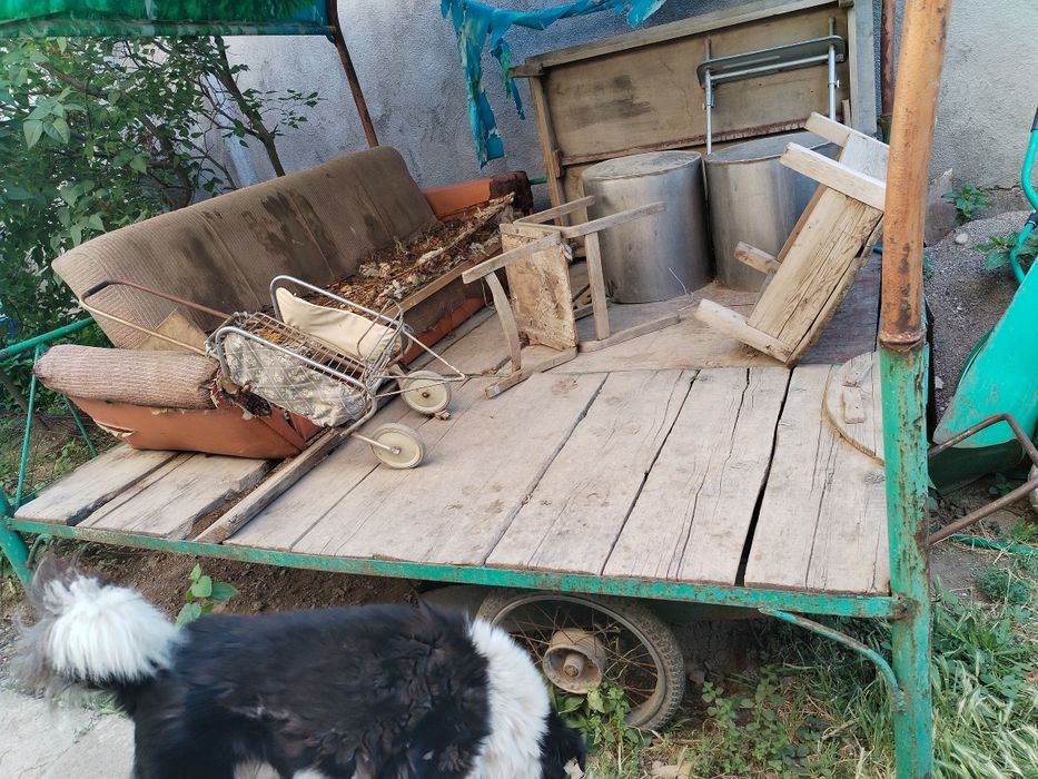 Тапчан с каркасом и досками