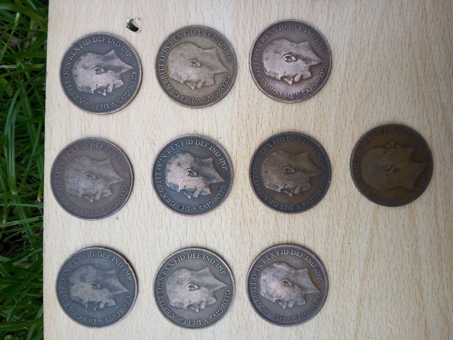 One penny, ani 1900-1966