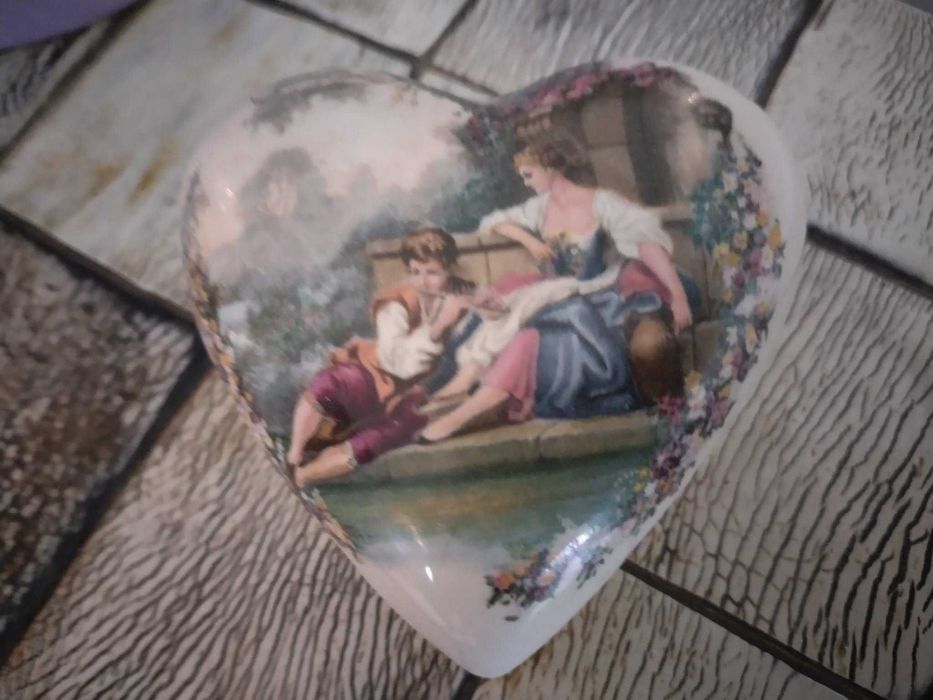 Старинно керамично сърце от Италия