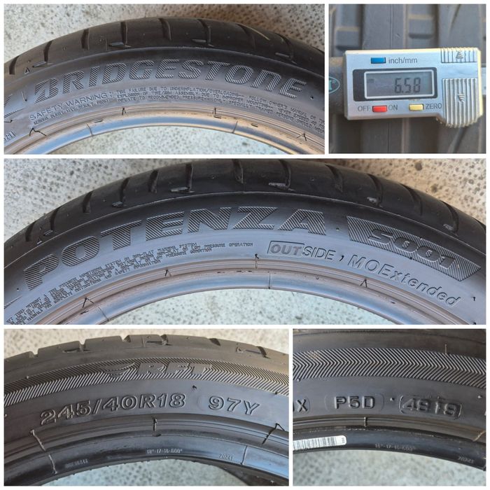 O bucată 245/40 R18 vară - una Goodyear Bridgestone