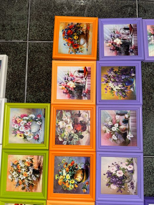 живописни мини картини цветя