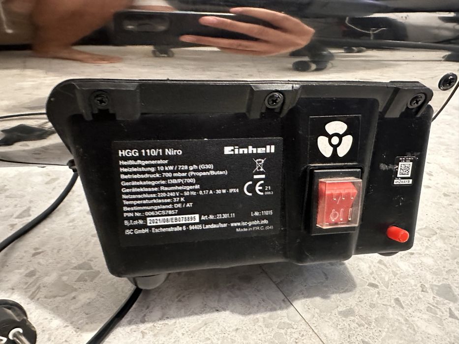 Suflata aer cald / tun aer cald pe gaz Einhell