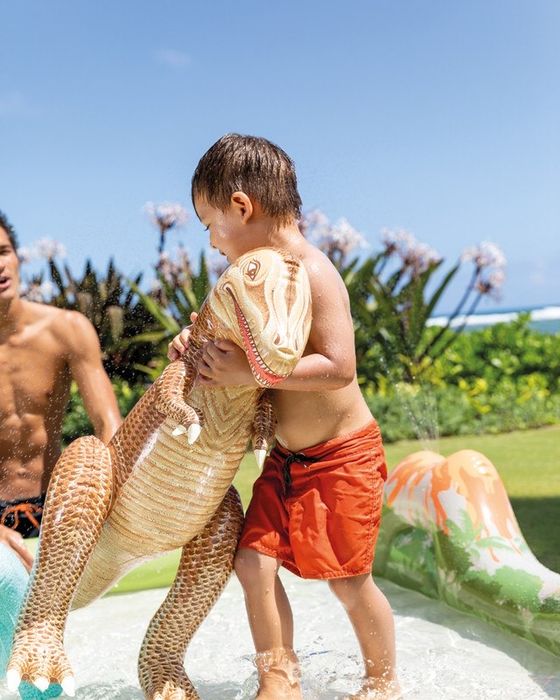 Детский бассейн с динозаврами Intex 56132-Игровой центр с родителями