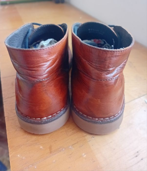 Ghete din piele maro Carlo Pazolini evenimente oraș munca plimbare.