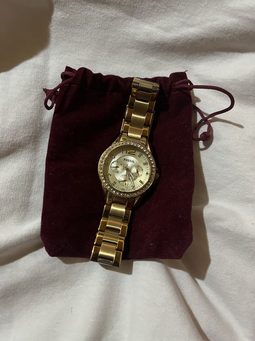 Ceas damă Fossil ES3265 original – auriu, stare bună. 450 lei