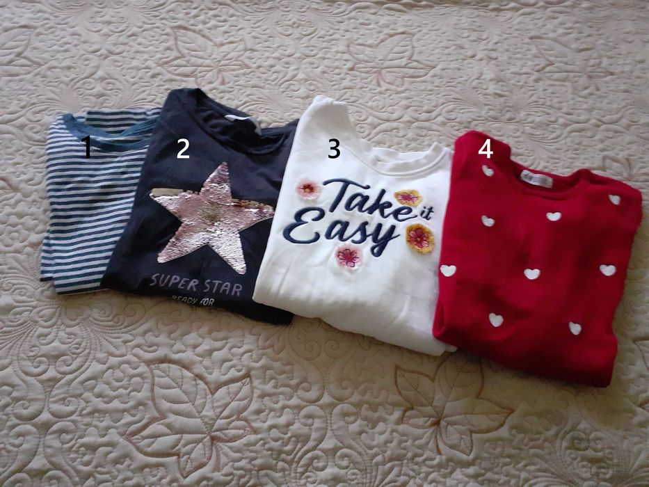 Детски блузи, гащеризон и пуловер  за момиче 3-8 години