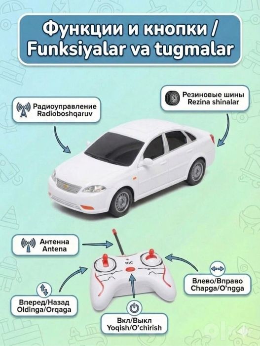 Игрушечная машинка на пульте