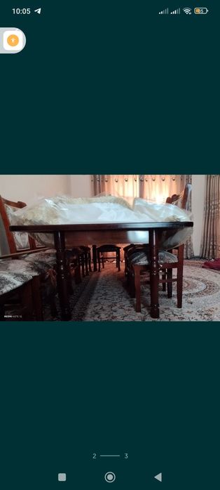 Stol stul 12 kishilik