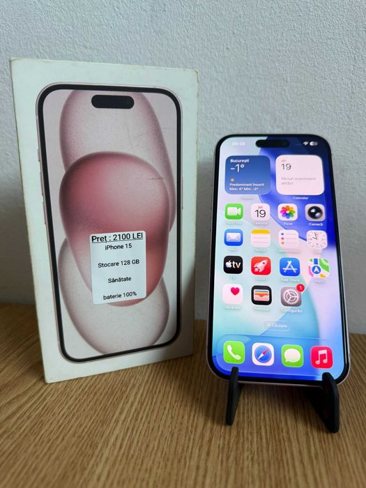 iPhone 15 - 128 GB 100% - MMC Mobile Amanet