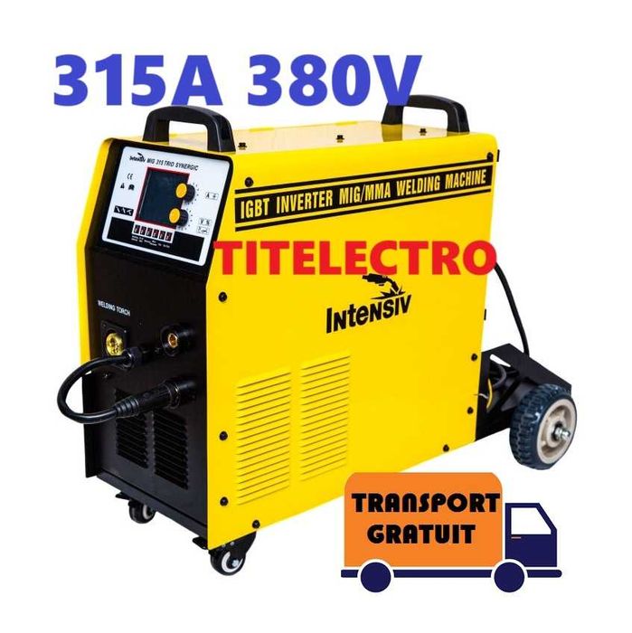 Aparat sudura cu sarma MIG 315 Trio Synergic INTENSIV argon TIG MMA