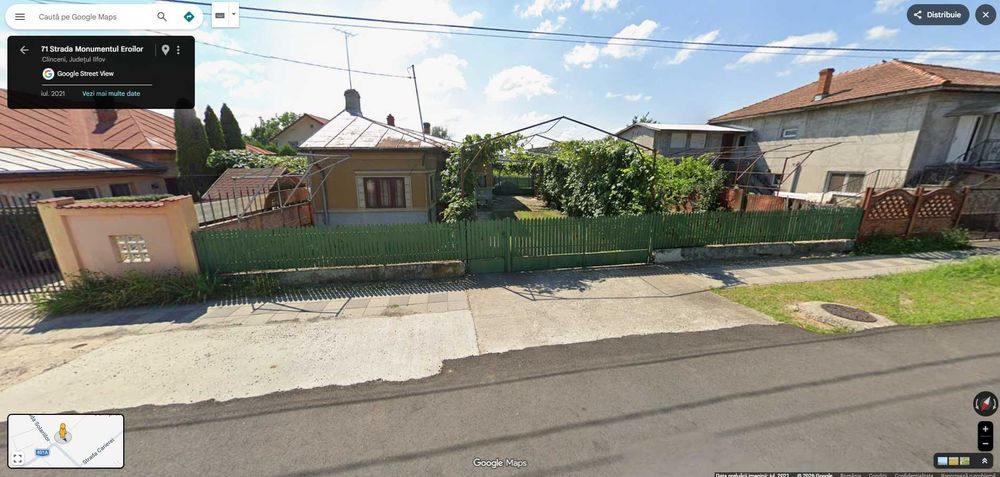 Teren intravilan + casă locuibilă | 2.753 mp | Deschidere 18 ml | Clinceni