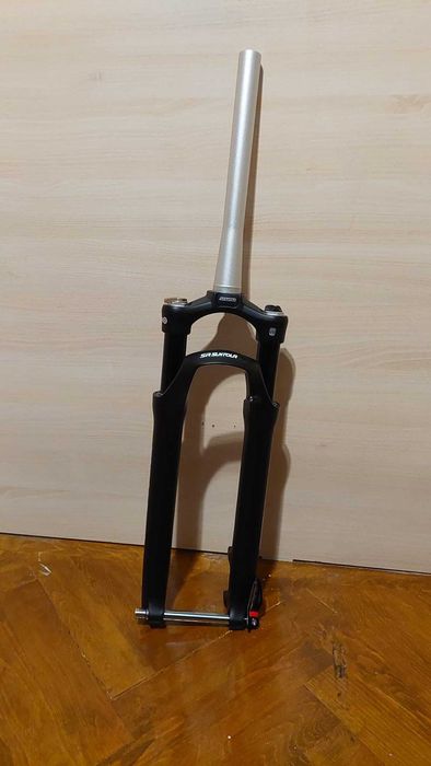 Furca suspensie bicicleta 28 trekking, 27.5 Suntour, arc, aer, blocaj reglaj rebound