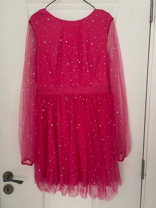 Розова парти рокля