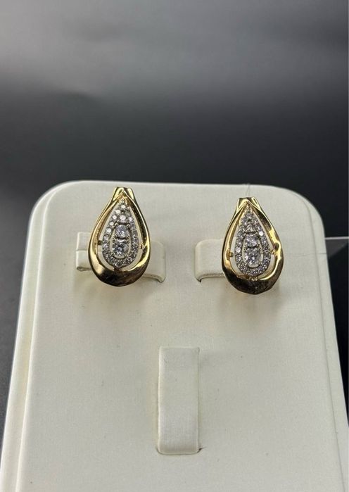 Золото 585  Серьги