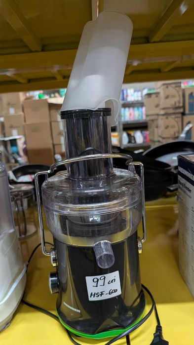Storcător de fructe Heinner HSF-600, 600W, tub alimentare larg,
