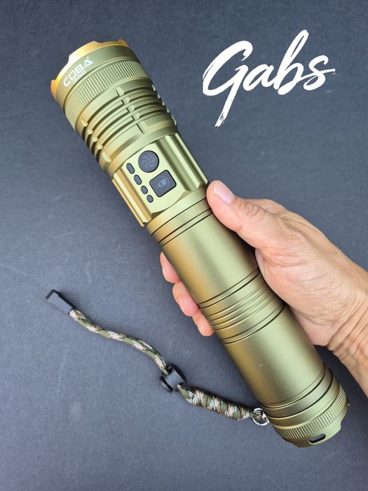 Мощен трицветен LED фенер COBA CB-G905 ,TG-Wick 3000M