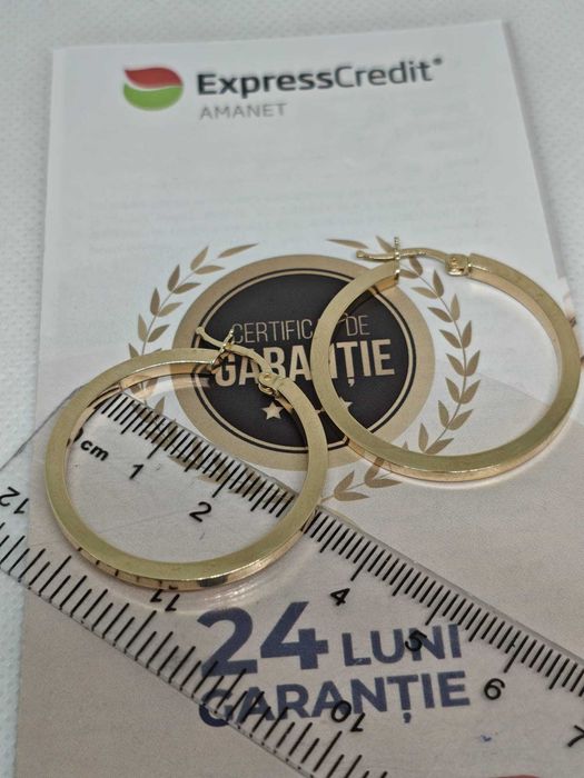 Cercei din aur de 14K (Ag43 Falticeni B3991) - 24 luni garantie!