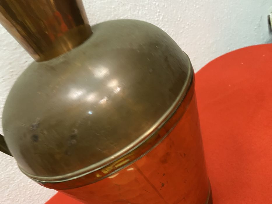 Огромна медна кана ваза ръчна изработка колекционерска