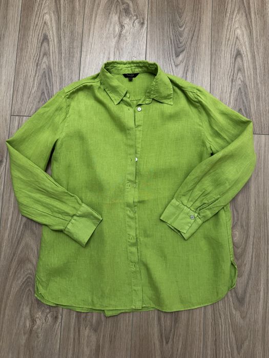 Льняная рубашка massimo dutti