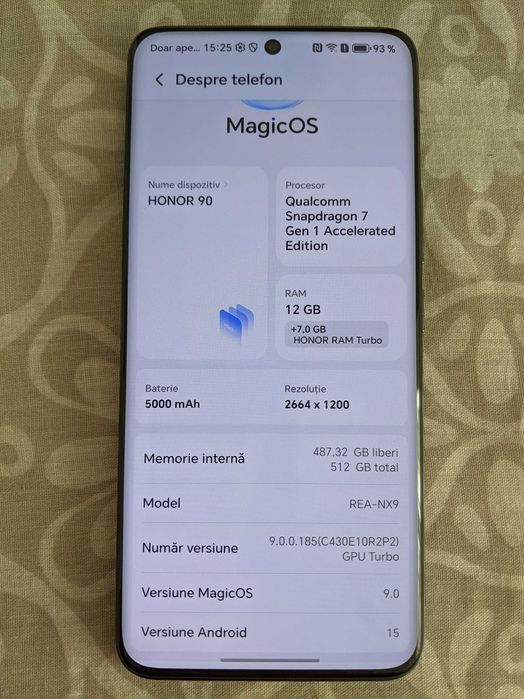 Honor 90 512 Gb 12 Gb RAM Dual Sim 5G Emerald Green eSIM