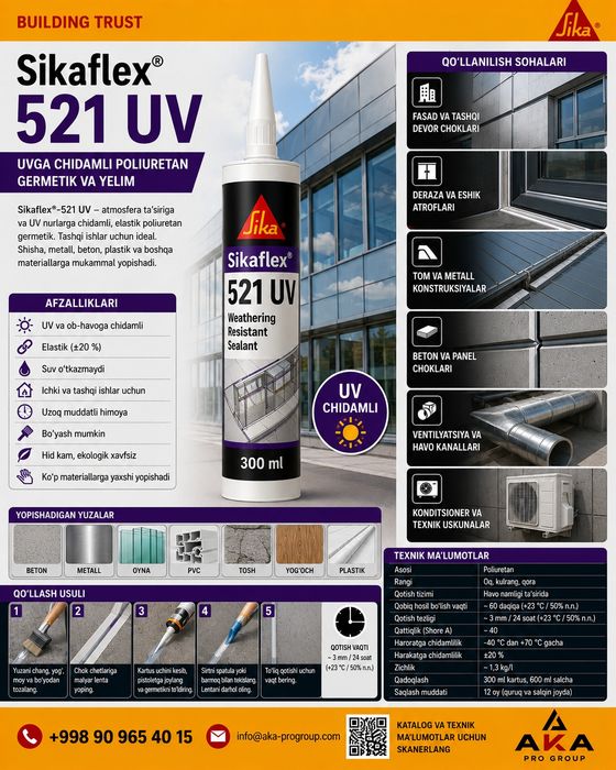 Sikaflex 521 UV герметик