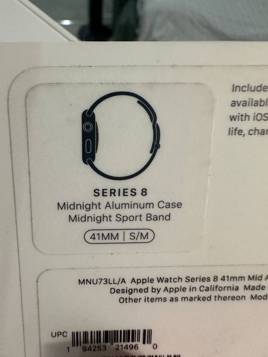 ЧАСЫ: Apple Watch Series 8, размер 41 мм