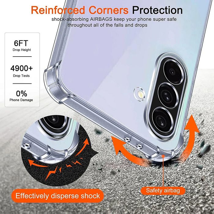 Прозрачен силиконов удароустойчив кейс за samsung galaxy s26