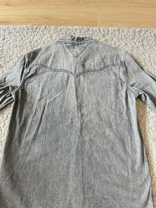 Дънкова мъжка риза, сиво, Tommy Hilfiger, XXL