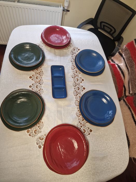 Set 18 Piese Farfurii Mediterraneo Italia / Novita Home / Pictat