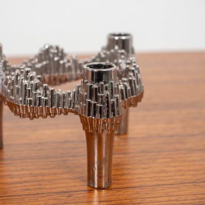 suport lumanari stil brutalist midcentury