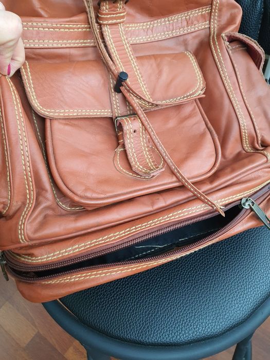 Городской кожаный рюкзак