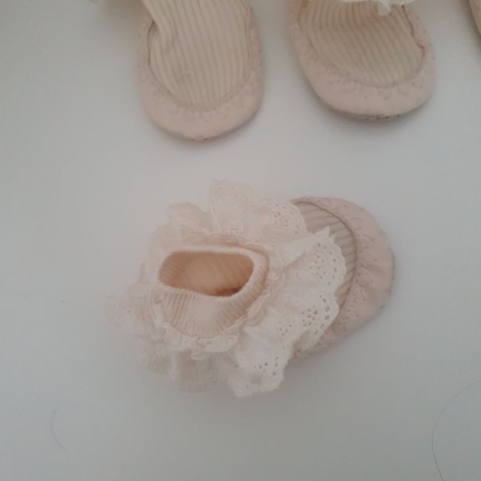Кокетни бебешки обувки тип чорап