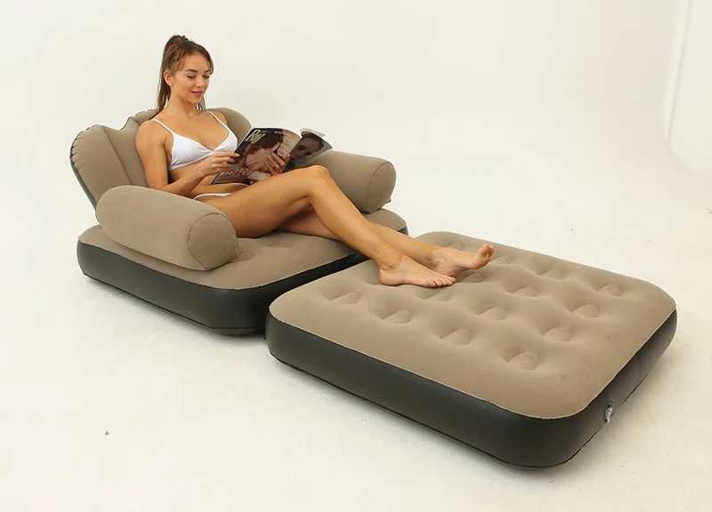 Надувное кресло-кровать-198х70х22 см
