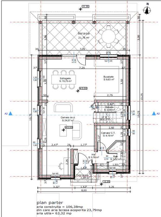 Casa  in Sanmartin, nouă, parter+etaj, 560 mp teren, 190 mp construit