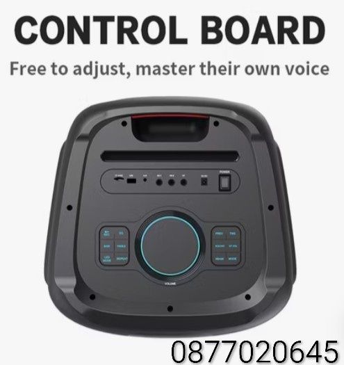 Професионална двойна караоке тонколона 2х12 инча BTS-1938 с Bluetooth