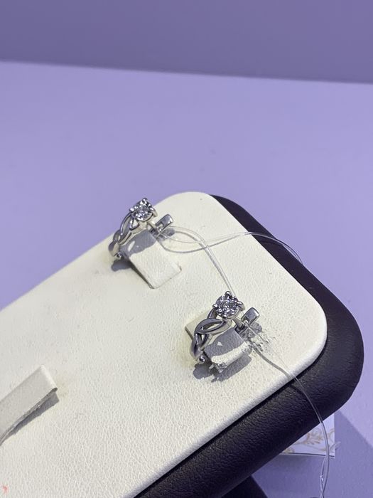 Серьги с бриллиантом/ #MA807373
