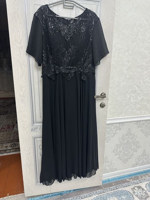 вечерние платья длинный черный