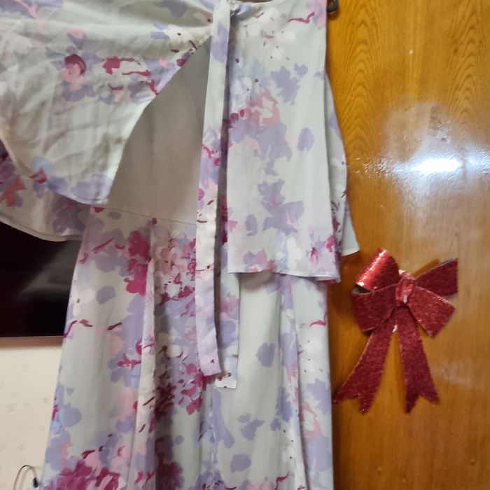 Rochie lunga din triplu voal